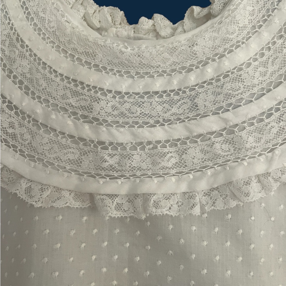 Vive La Fete Girl’s Dotted Swiss Tea Dress - Picture 5 of 16